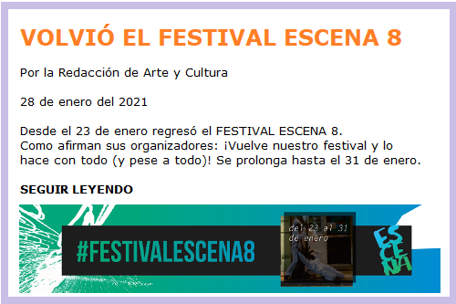 FESTIVAL ESCENA